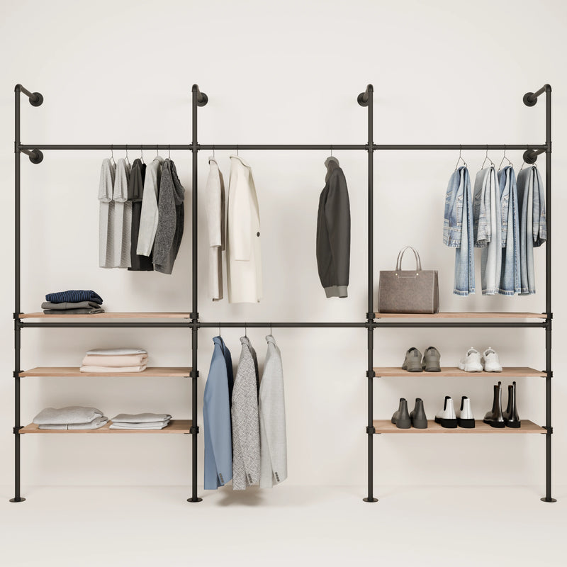 KIM DOUBLE 3 OAK – 6 external shelves