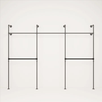 Kleiderstange vier Querstangen Umbaukit