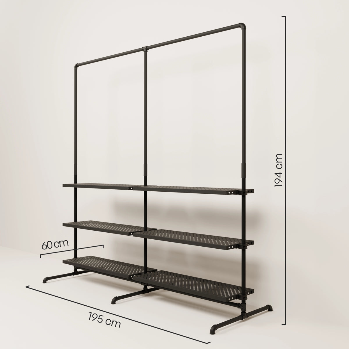 LAS 2 METAL – 6 shelves