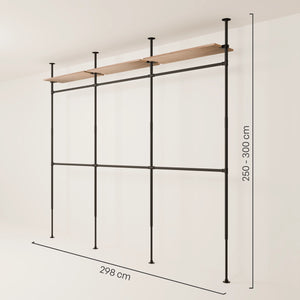 LOFT 3 OAK – 3 polic výše