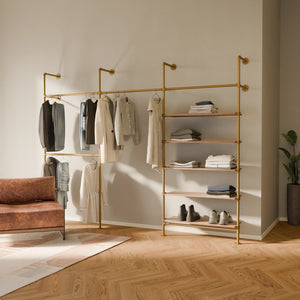 KIM DOUBLE 3 OAK – 5 polic | zlatá