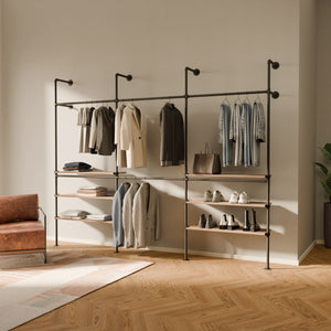 KIM DOUBLE 3 OAK – 6 vnějších polic