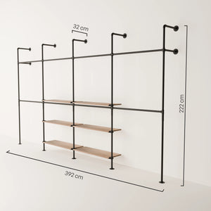 KIM DOUBLE 4 OAK – 6 polic uprostřed